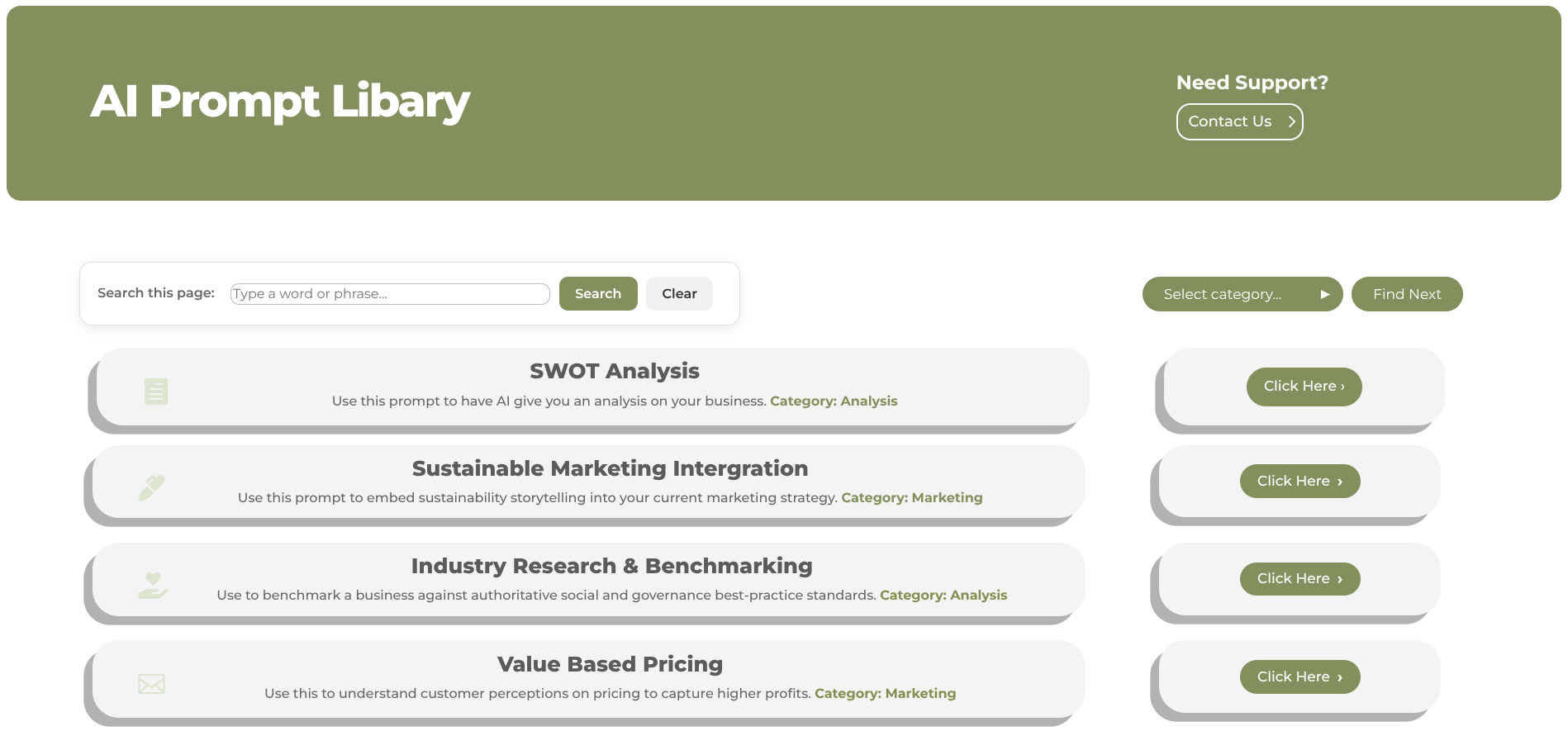A Visual Representation of The Green accountants Prompt Library